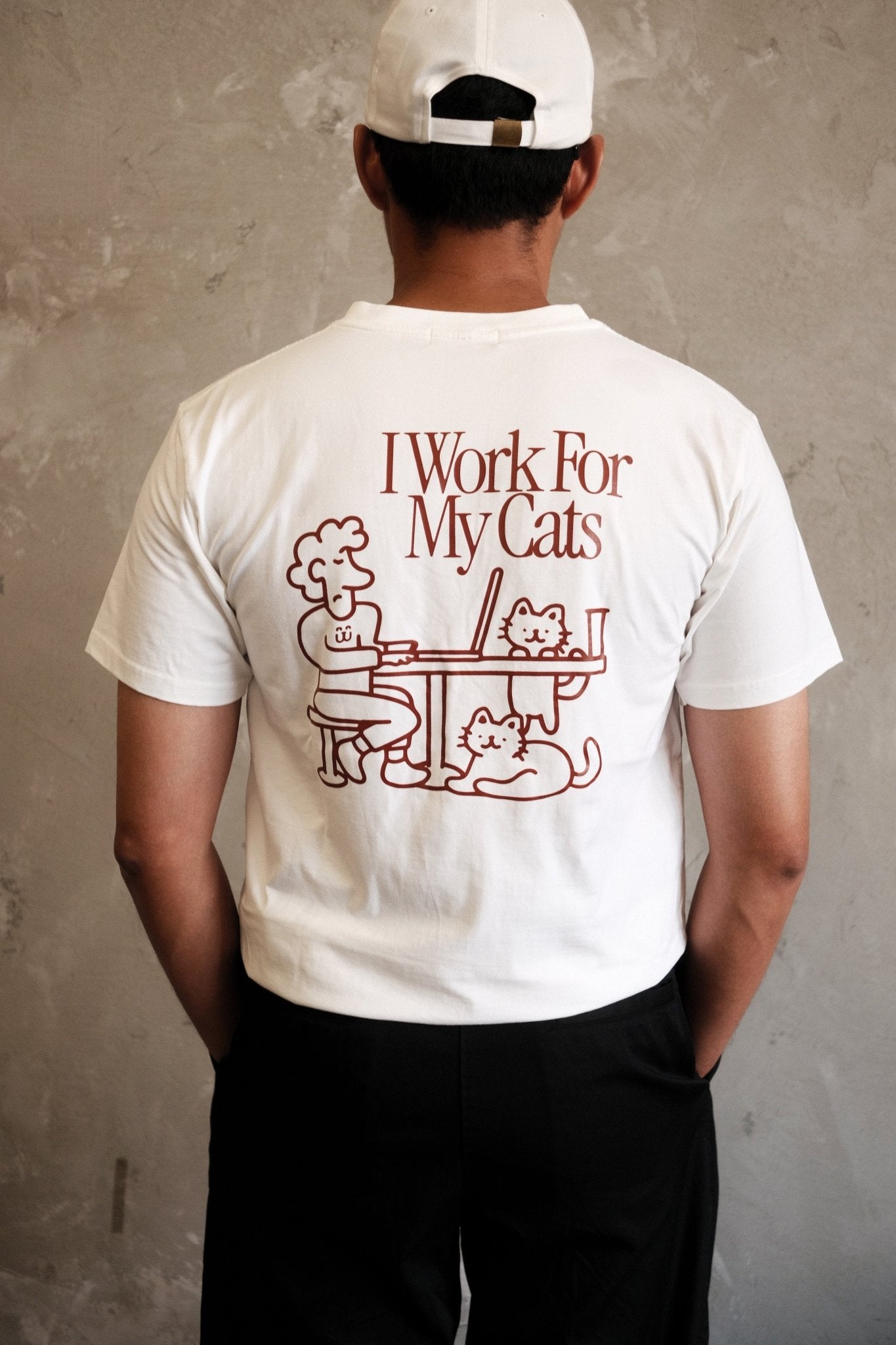 I WORK FOR MY CATS T-Shirt - PawPal